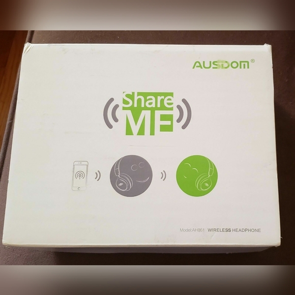 AUSDOM Share Me Red Wireless Bluetooth Headphones NEW - Picture 11 of 12